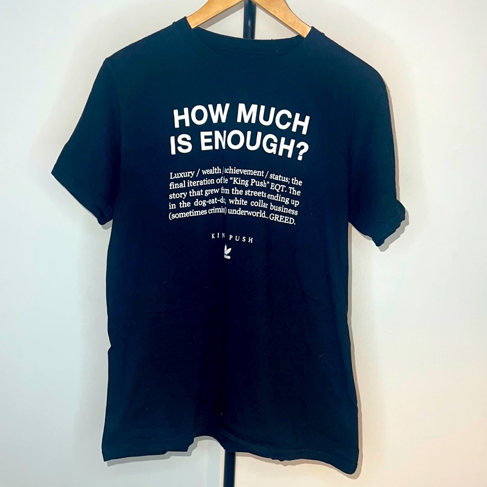 Adidas x King Push ComplexCon Los Angeles Tee Shirt, Black, Sz Medium, worn few